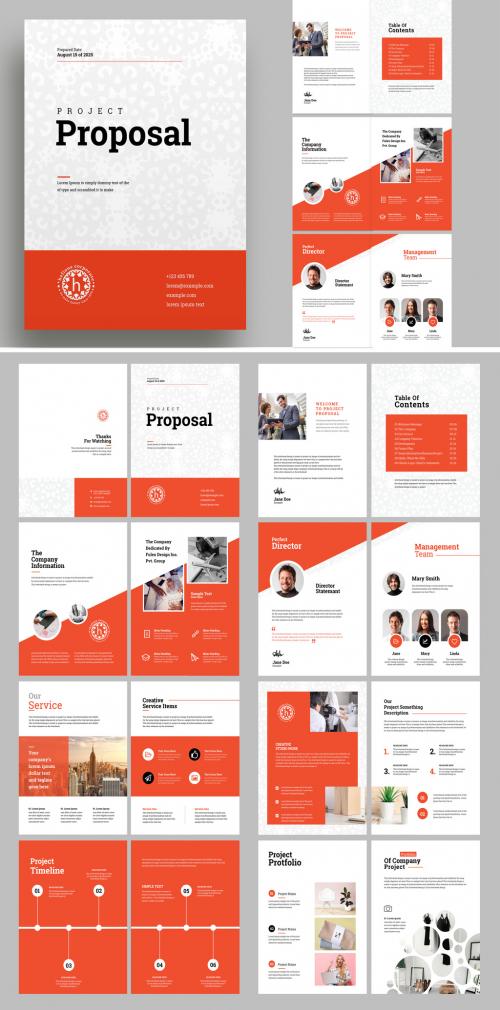 Red Accent Business Project Proposal