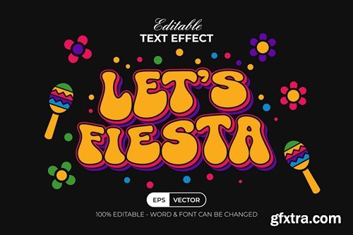 Let's Fiesta Text Effect Fun Style TLMNZWW