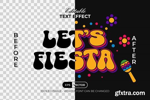 Let's Fiesta Text Effect Fun Style TLMNZWW