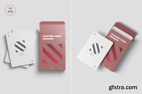 Bridge Playing Cards Mock-up Collections 14xPSD