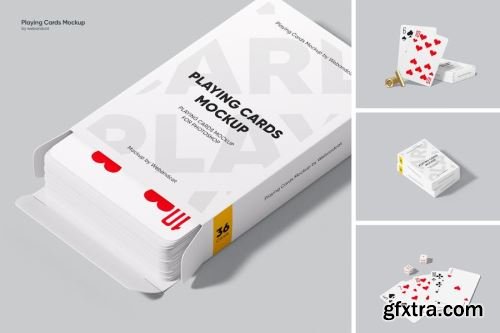 Bridge Playing Cards Mock-up Collections 14xPSD