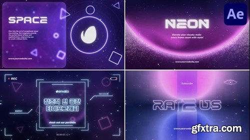 Videohive Space Typography for After Effects 51457778