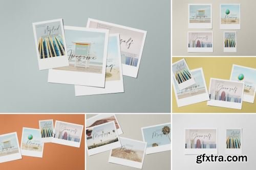 Polaroid Mockup Collections 15xPSD