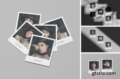 Polaroid Mockup Collections 15xPSD