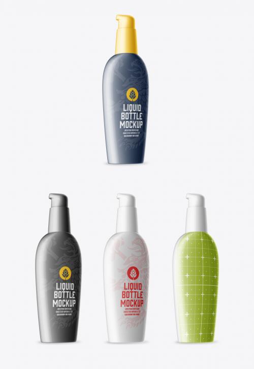 Matte Soap Bottle Mockup