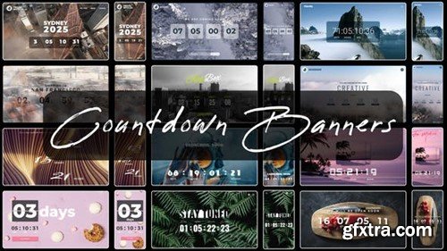 Videohive Countdown Timer Wide Banners 51459219