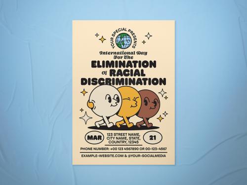 International Day for the Elimination of Racial Discrimination Flyer Layout