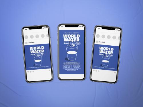 World Water Day Social Media Layout