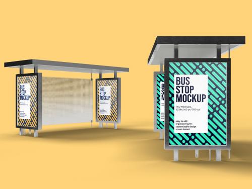 Bus Stop Mockup Design