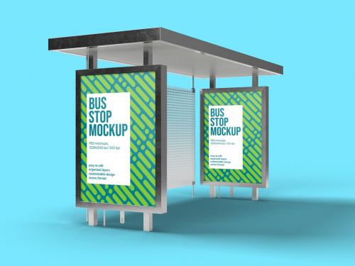 Bus Stop Mockup Design