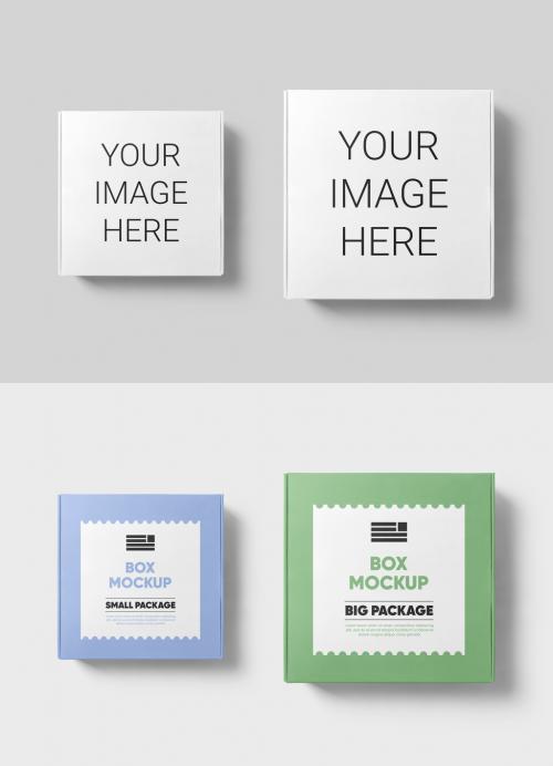 Square Box Mockups