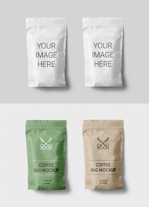 Paper Coffee Bag Mockups