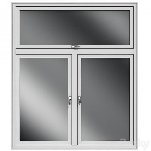 Stained aluminum windows