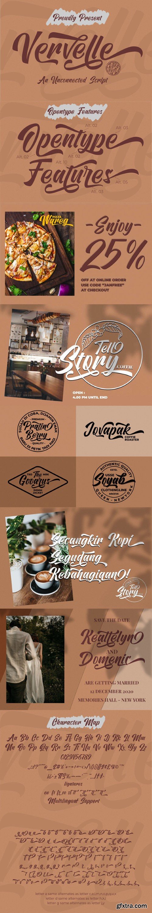 Vervelle Script Font