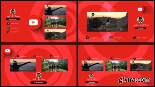 Videohive Youtube End Screens Pack V2 51460890