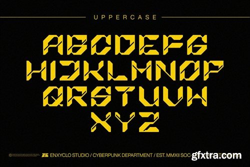 NCL Nexiom - Y2K Cyberpuk Futuristic Mecha Font 47CCDJF