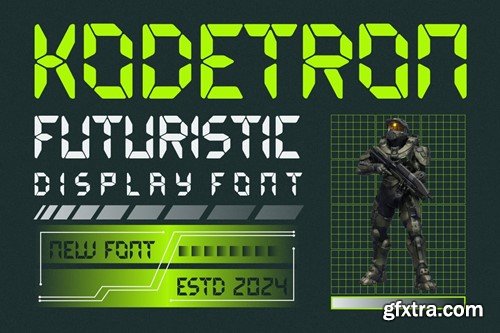 Futuristic Display Font AMLWSFV