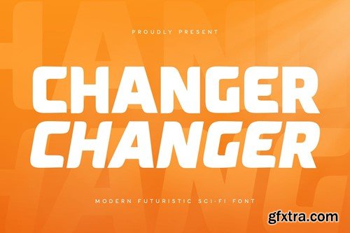 Changer - Modern Futuristic Sci-fi Font EN84P8V