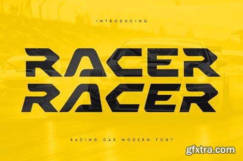 RACER - Racing Car Modern Font S8QBXST