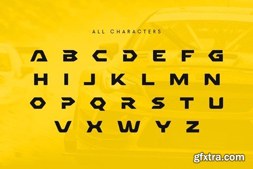 RACER - Racing Car Modern Font S8QBXST