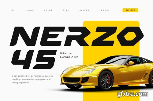 RACER - Racing Car Modern Font S8QBXST