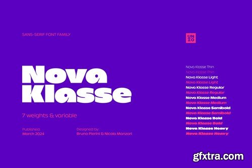 Nova Klasse - Variable Font Family CG6K99R