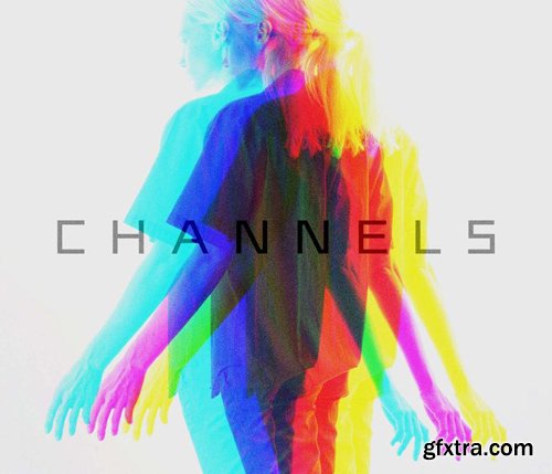 RGB Channels Anaglyph VHS Photoshop Effect