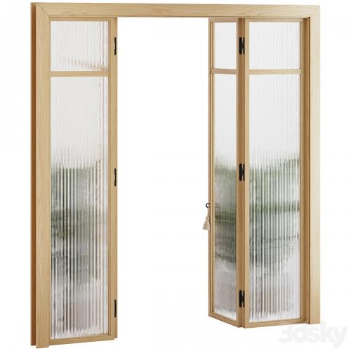 Fluted Glass Partition