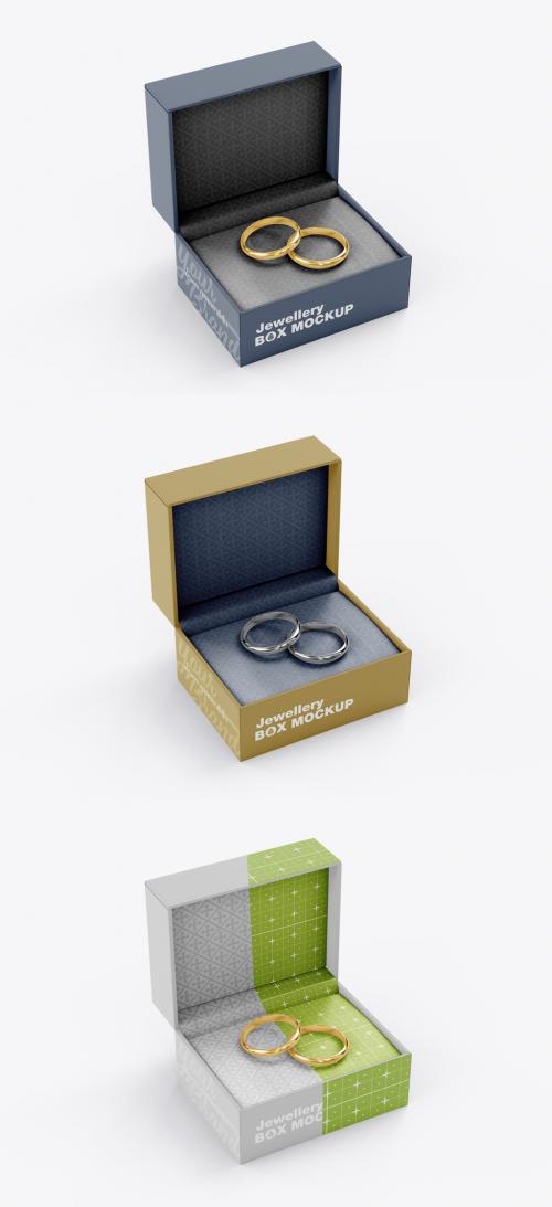 Wedding Rings Box Mockup