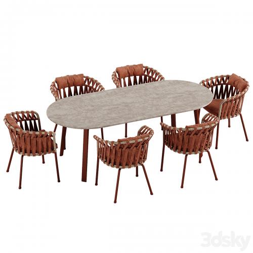 Varaschin Emma Cross dining set