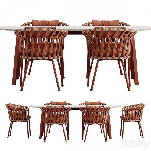 Varaschin Emma Cross dining set