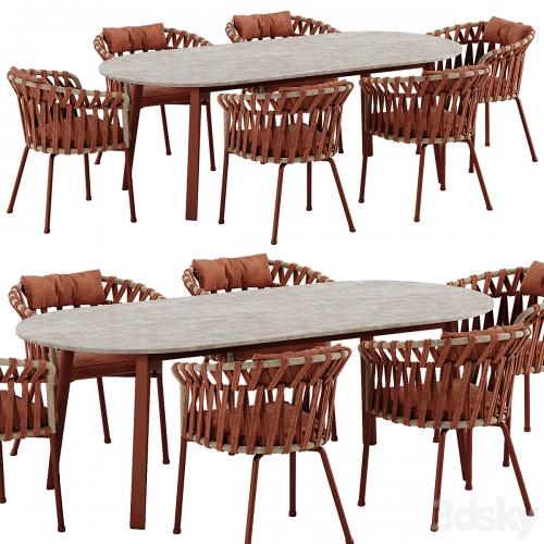 Varaschin Emma Cross dining set