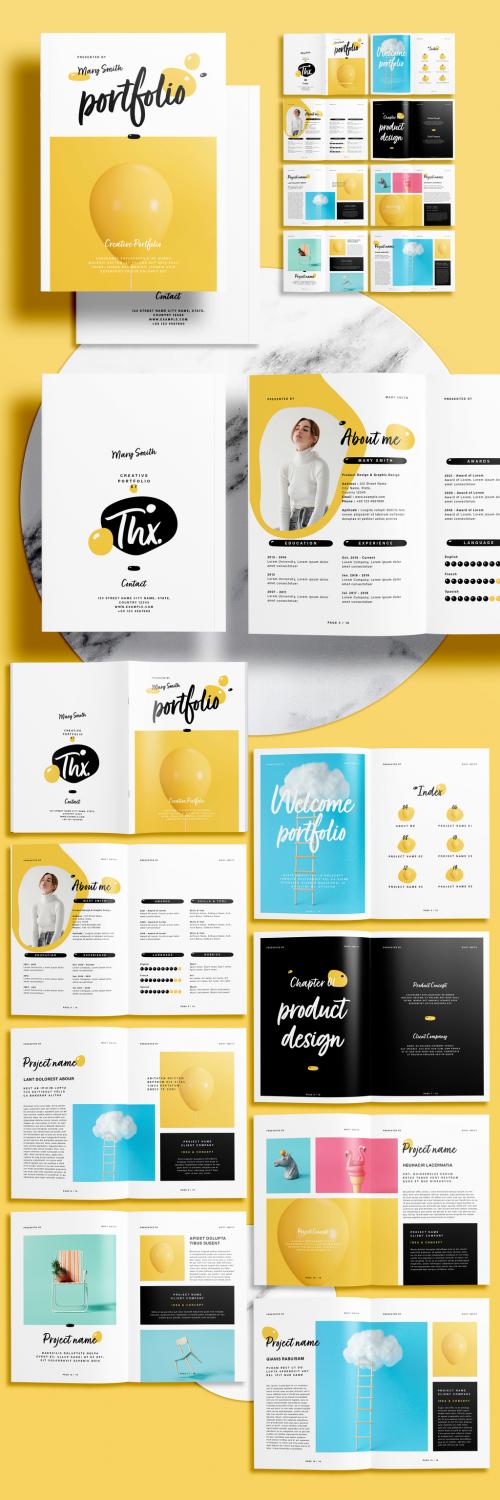 Yellow Portfolio Layout