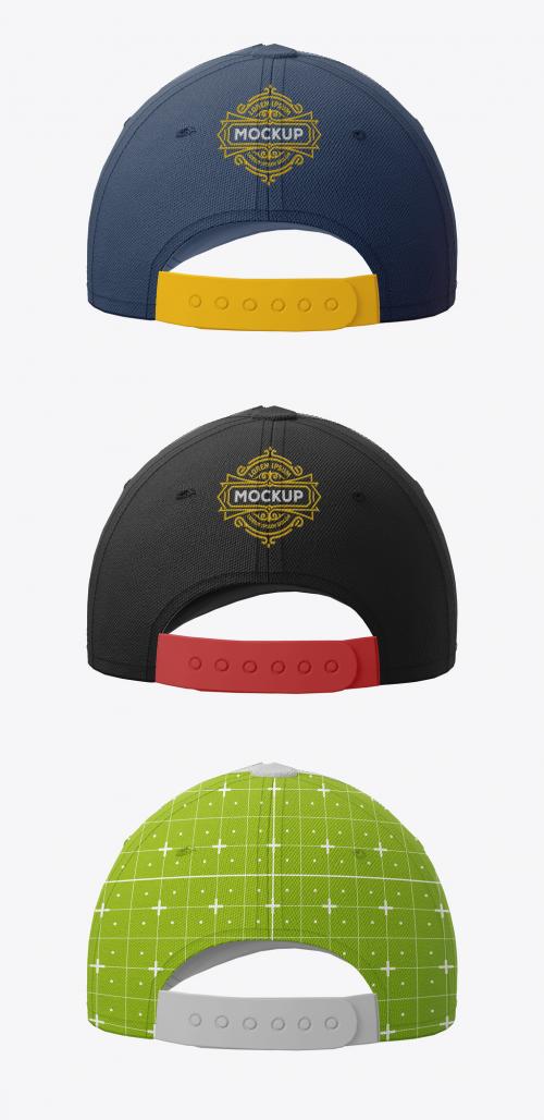 Baseball Cap Mockup. Back Side