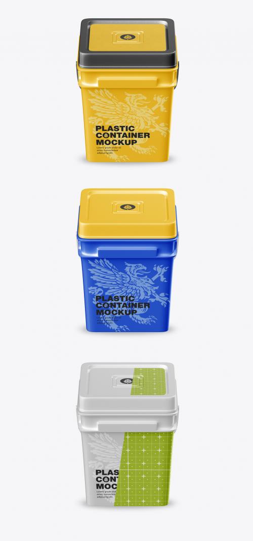 Plastic Container Mockup