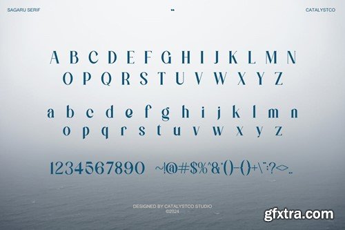 Sagaru Elegant Serif Font AMYNUTM