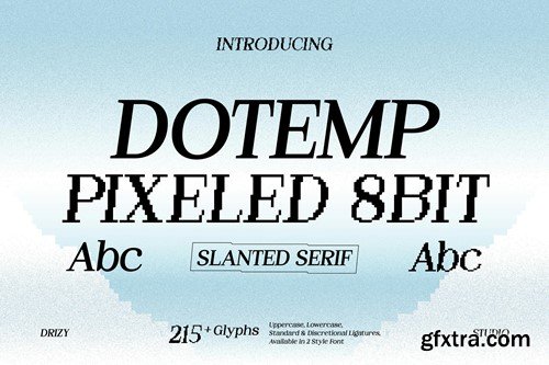 Dotemp - 8Bit Pixel Slanted Font N2WBQD5