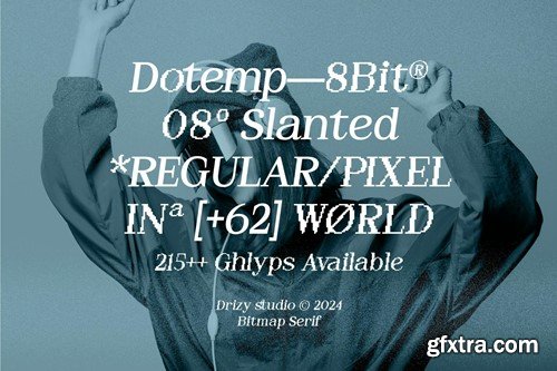 Dotemp - 8Bit Pixel Slanted Font N2WBQD5