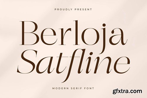 Berloja Satfline Modern Serif Font HRN8STV