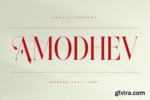 Amodhev Modern Serif Font HGZVYTC