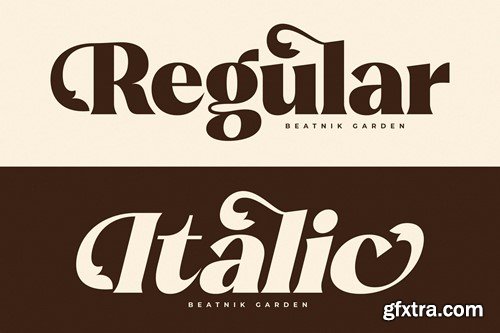 Beatnik Garden Decorative Retro Serif 9NJ4YMQ