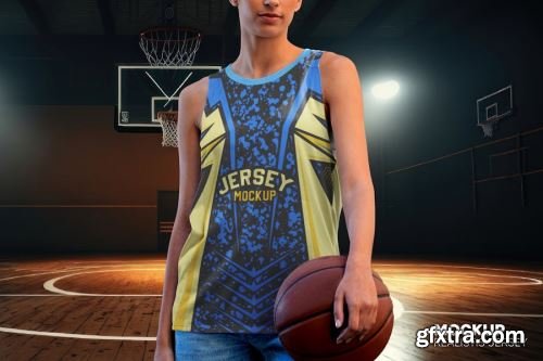 Basketball Jersey Mockup Collections 14xPSD