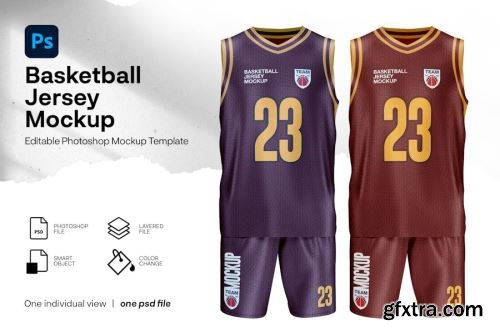 Basketball Jersey Mockup Collections 14xPSD