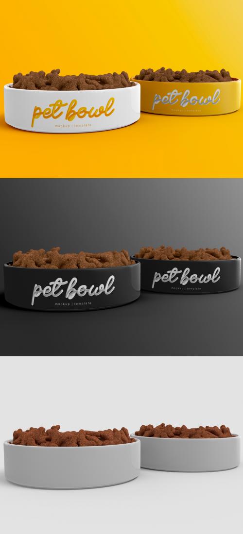 Twins Pet Bowls Mockup