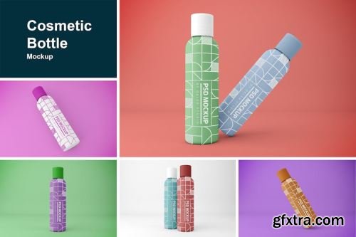 Plastic Shampoo Bottle Mockup Collections 14xPSD