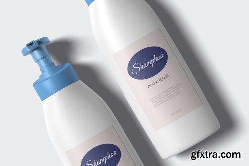 Plastic Shampoo Bottle Mockup Collections 14xPSD