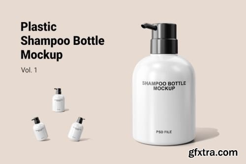 Plastic Shampoo Bottle Mockup Collections 14xPSD