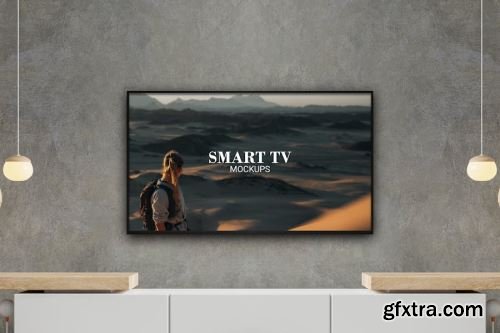 Smart TV Mockup Collections 12xPSD