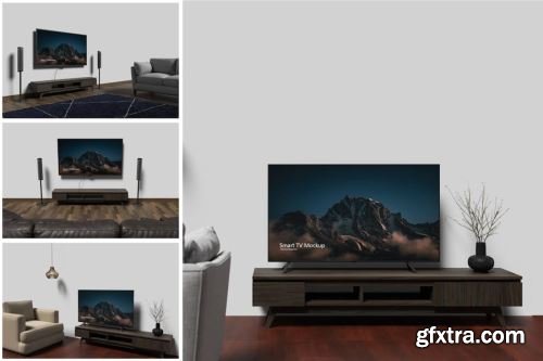 Smart TV Mockup Collections 12xPSD