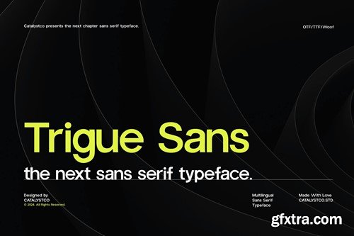 TrigueSans Sans Serif Font VDZSQM3